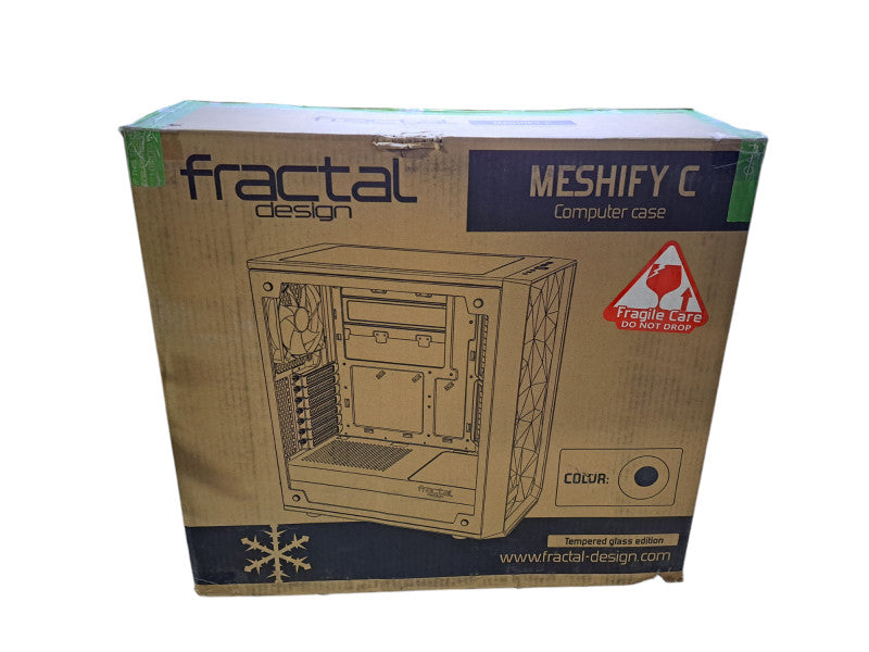 Fractal Design Meshify C Tempered Glass Edition Computer Case | Black *READ*