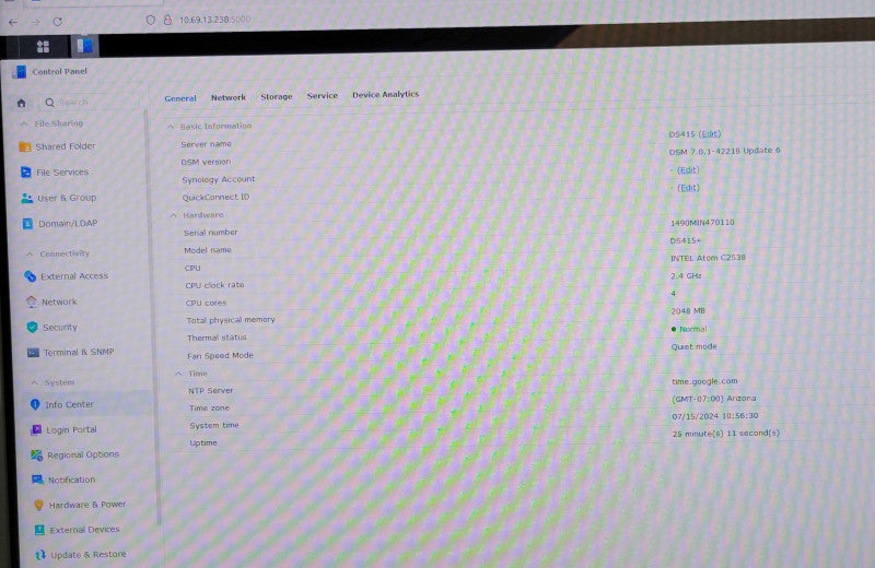 Synology DiskStation DS415+ 4-Bay NAS With 3x 2TB HDDs, READ _