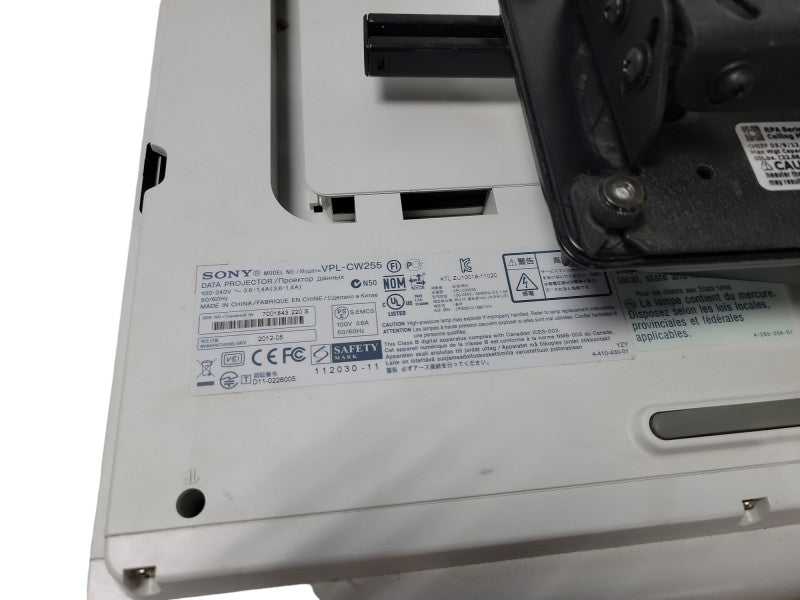 Sony VPL-CW255 600 HOURS Projector WXGA HDMI High Definition |Lamp 3156H W/ Attachment