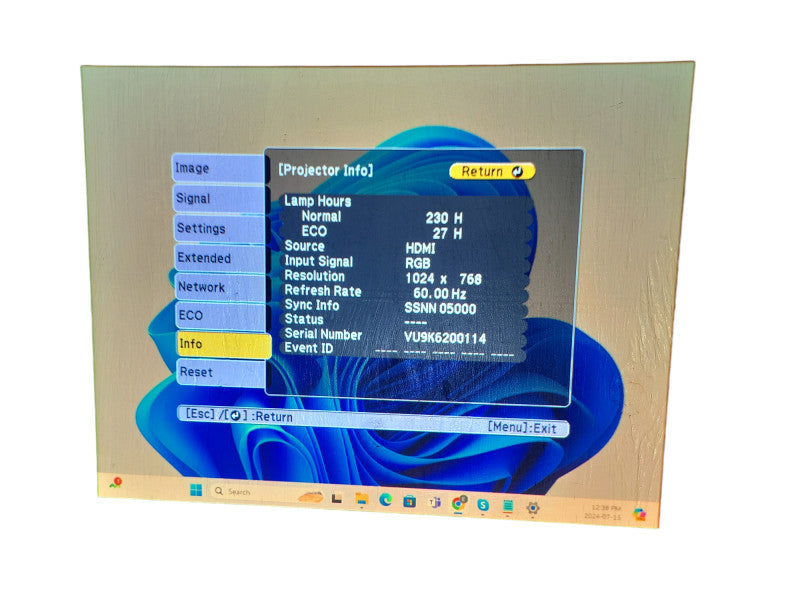 Epson PowerLite S27 SVGA 3LCD Projector H694A | HDMI, 257H only