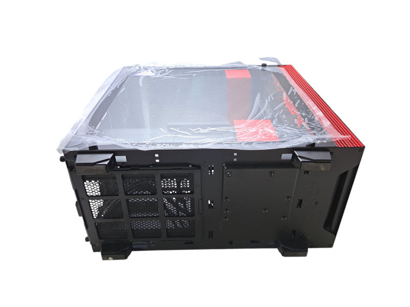 NZXT H400i MicroATX PC Gaming Case | Tempered Glass Side Panel | Black/Red