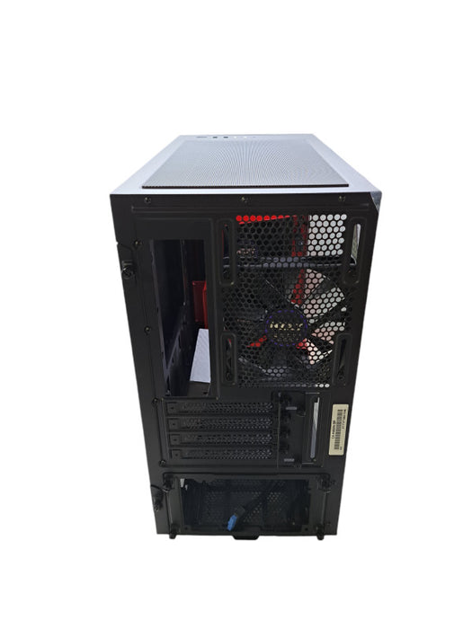 NZXT H400i MicroATX PC Gaming Case | Tempered Glass Side Panel | Black/Red