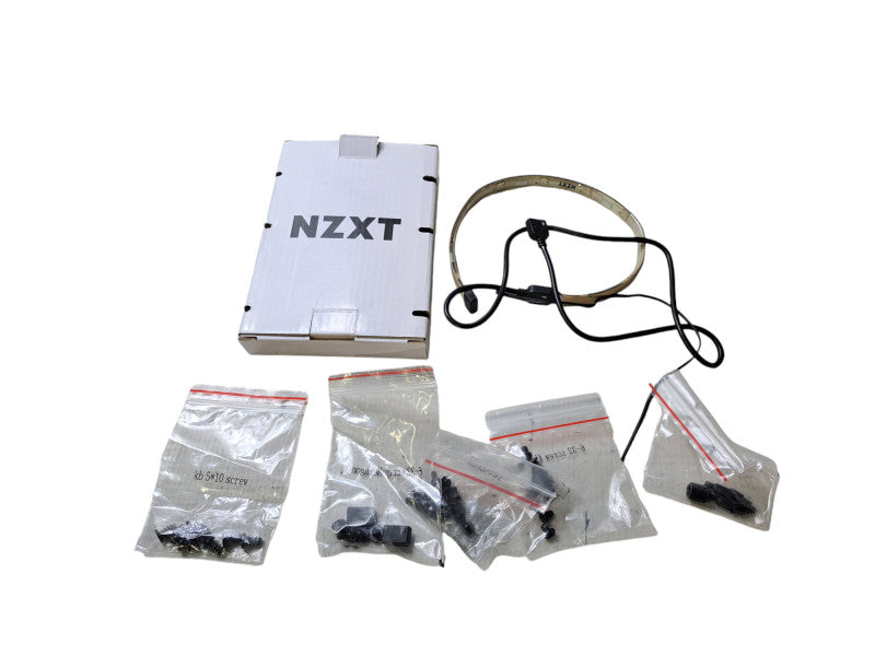 NZXT H400i MicroATX PC Gaming Case | Tempered Glass Side Panel | Black/Red