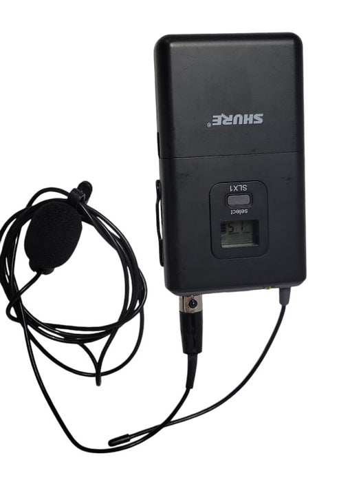 Shure SLX1 Bodypack Wireless Transmitter with Microphone and Antenna, SEE _