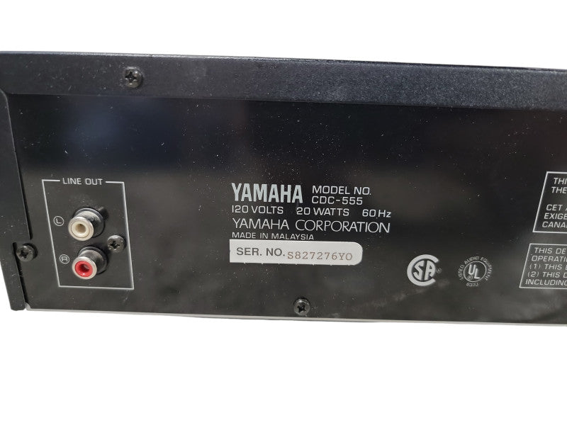 Yamaha Natural Sound Compact Disc Player Model CDC-555
