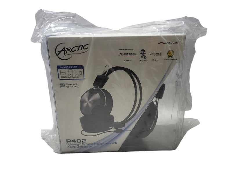 ARCTIC P402 Pro DJ-Style Stereo Headphones, in-Line Microphone Q$