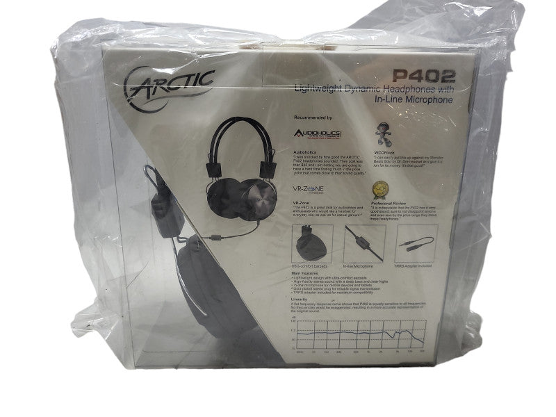 ARCTIC P402 Pro DJ-Style Stereo Headphones, in-Line Microphone Q$