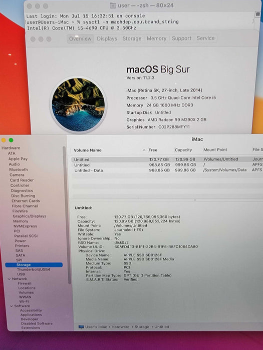Apple iMac Retina 5K 27\\" | 4-Core i5-4690 @3.5GHz | 24GB RAM | 1TB SSD - READ