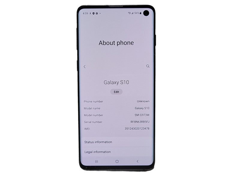 Samsung Galaxy S10 128GB (SM-G973W) $