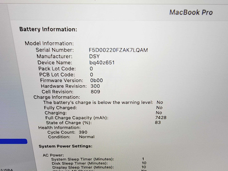 Apple Macbook Pro 2019 16\\" 6-Core i7-9750H @ 2.6GHz 32GB DDR4 512GB SSD Radeon Pro 5300M 4GB (