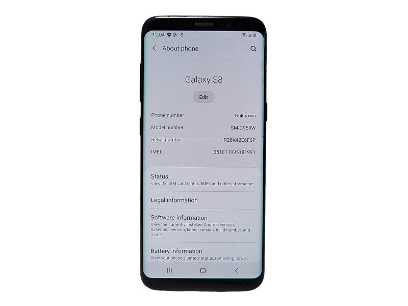 Samsung Galaxy S8 64GB Smart Phone, READ $
