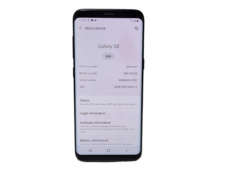Samsung Galaxy S8 64GB Smart Phone, READ $
