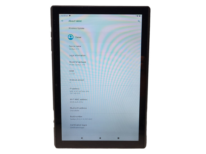 VANKYO MatrixPad S10 10 inch 32GB Android Tablet $