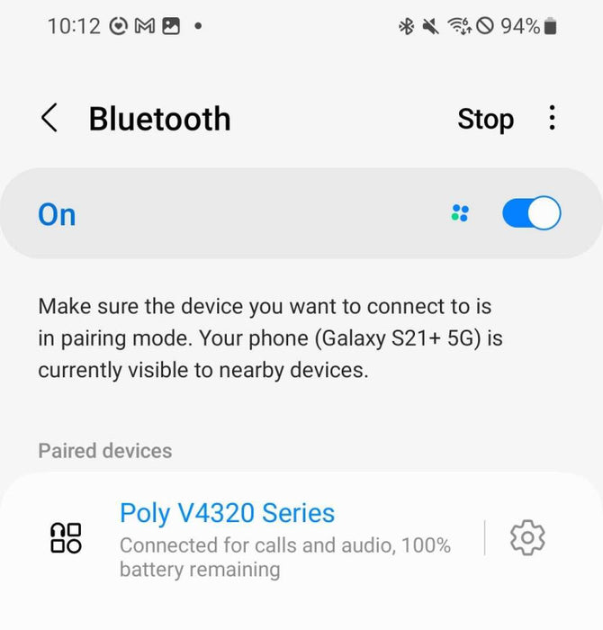 Poly Plantronics Voyager 4320 Wireless Headset  _