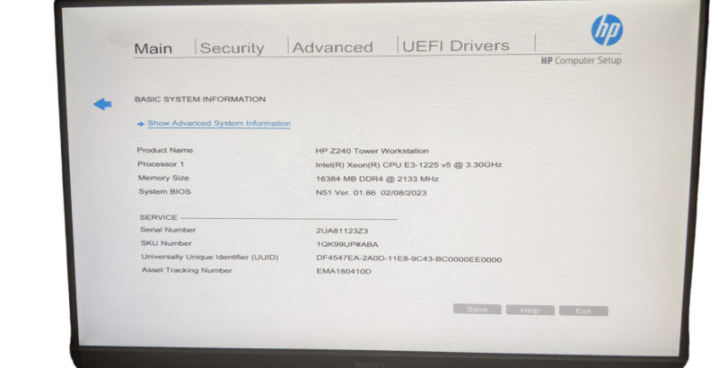 HP Z240 Tower Workstation | Xeon E3-1225 v5 | 16GB DDR4 | No HDD