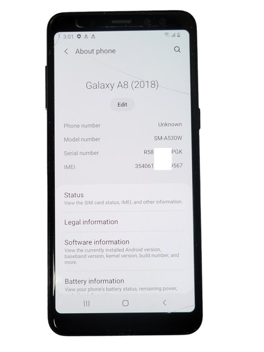Samsung Galaxy A8 32GB (SM-A530W) REA _