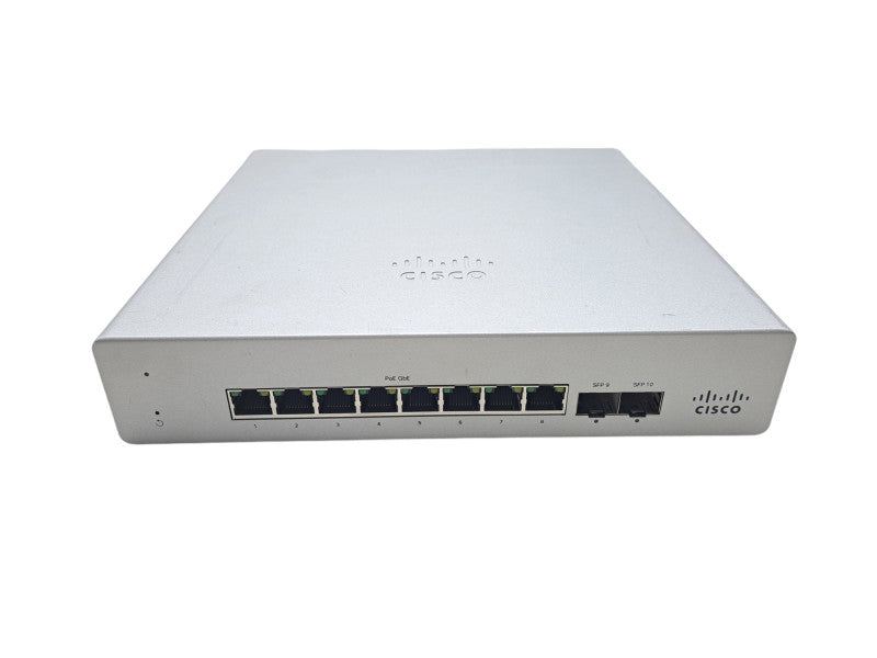 Cisco MS120-8FP | 10-Port Gigabit PoE Managed Ethernet Switch *UNCLAIMED* Q