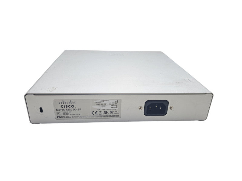 Cisco Meraki MS220-8P | 8-Port Gigabit PoE 124W Network Switch | UNCLAIMED