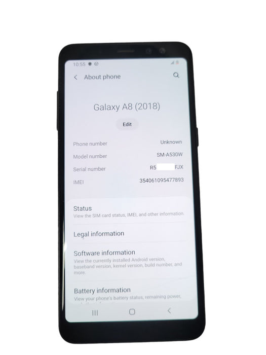 Samsung Galaxy A8 [2018] - 32GB - Black, READ _