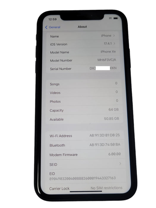 Apple iPhone XR 64GB unlocked phone Q_