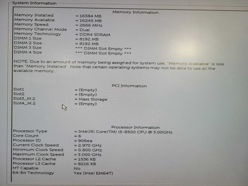 Dell OptiPlex 7060 SFF | i5-8500 @ 3.00GHz 6C, 16GB DDR4, 256GB NVMe !