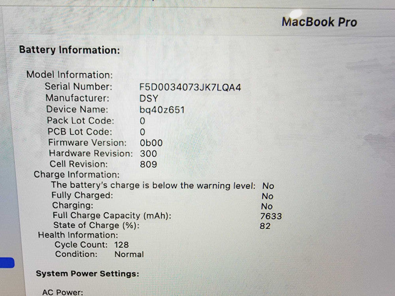 Apple Macbook Pro 2019 6-Core i7-9750H @ 2.6GHz 16GB DDR4 512GB SSD Radeon Pro 5300M 4GB (