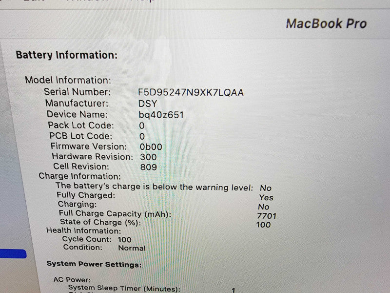 Apple Macbook Pro 2019 16\\" 6-Core i7-9750H @ 2.6GHz 16GB DDR4 512GB SSD Radeon Pro 5300M 4GB (