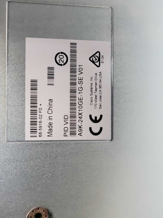 CISCO A9K-24X10GE-1G-SE ASR 9000 24-port 10GE, 1GE dual rate switch module _