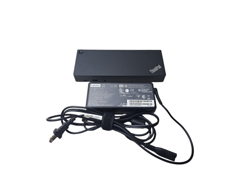 Lenovo ThinkPad Hybrid USB-C/USB-A Docking Station DUD9011D1 + 130W Adapter Q