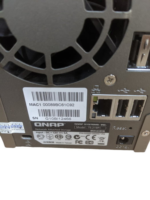 QNAP TS-219P+ | Network Attached Storage | No HDDs