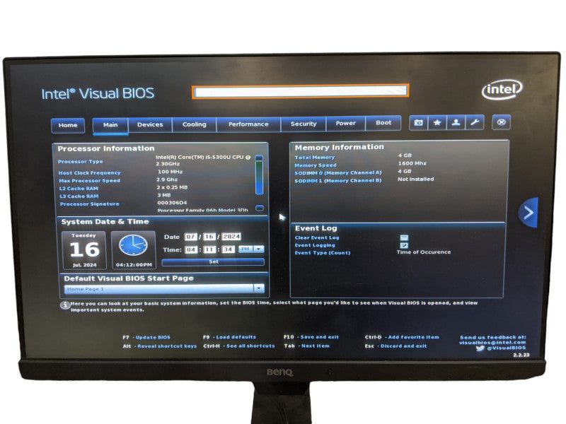 Intel NUC NUC5i5MYHE | Core i5-5300U | 4GB DDR3 | No HDD