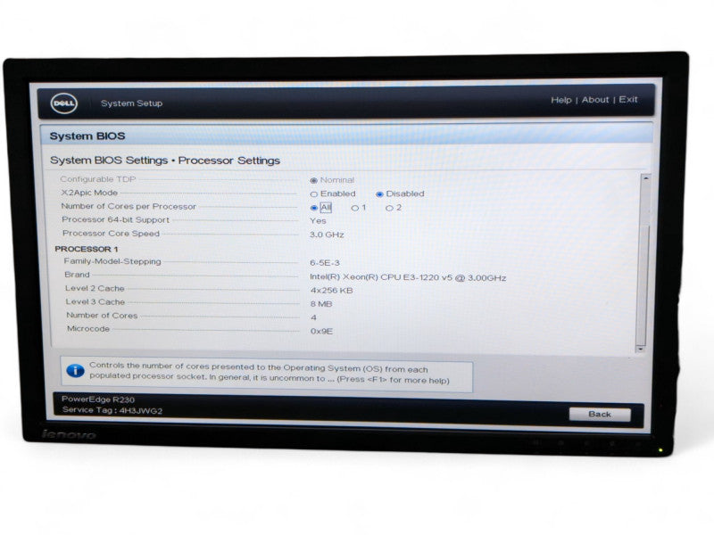 DELL PowerEdge R230 Intel Xeon E3-1220 v5 @ 3.00Ghz 64GB RAM  -