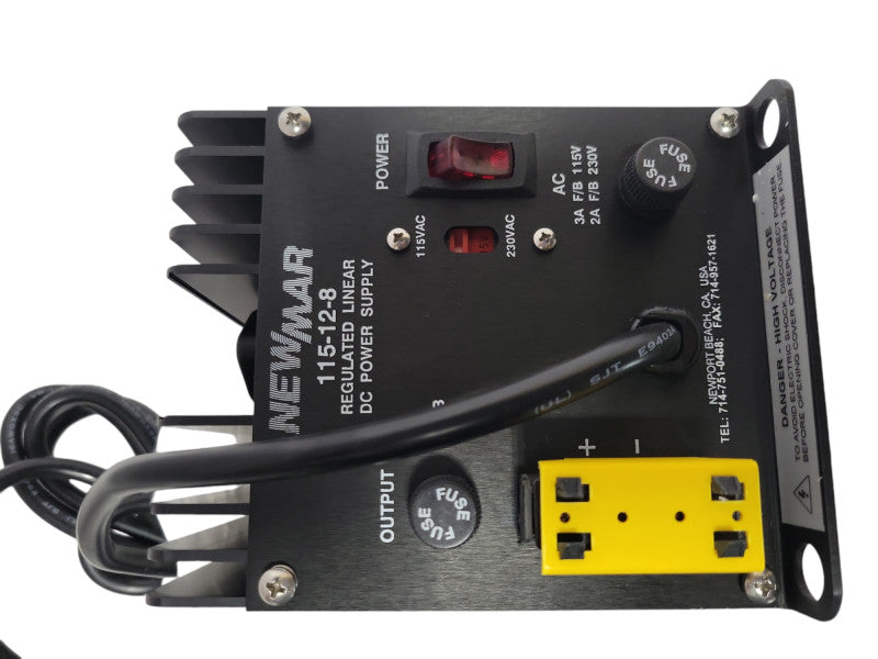 Open-Box Newmar 115-12-8 dc power supply 400-0125-0 12 volt, 8amps _