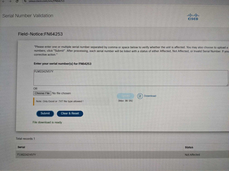 Cisco ISR4331/K9 Integrated Services Router, NO CLOCK ISSUE