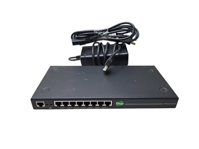 DIGI 50000986-03 J Etherlite EL80 8-Port Terminal Server with Power Supply