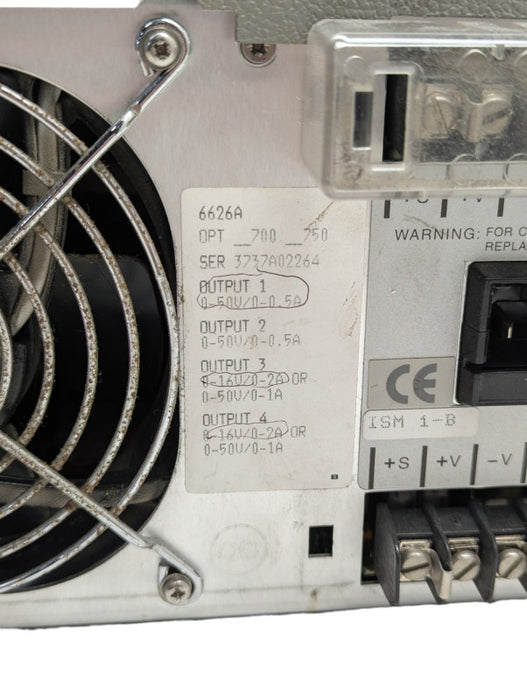 HEWLETT PACKARD 6626A System 4 output DC lab power supply READ  Q-