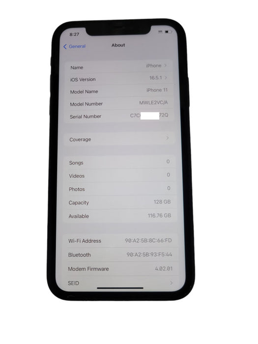 Apple iPhone 11 128GB unlocked phone, READ _