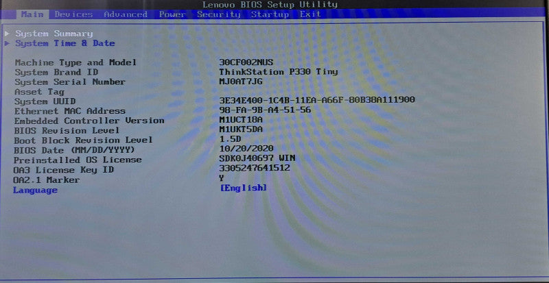 Lenovo P330 Tiny | i5-9500T @ 2.20GHz 6C, 16GB DDR4, 512GB NVMe, Quadro P620