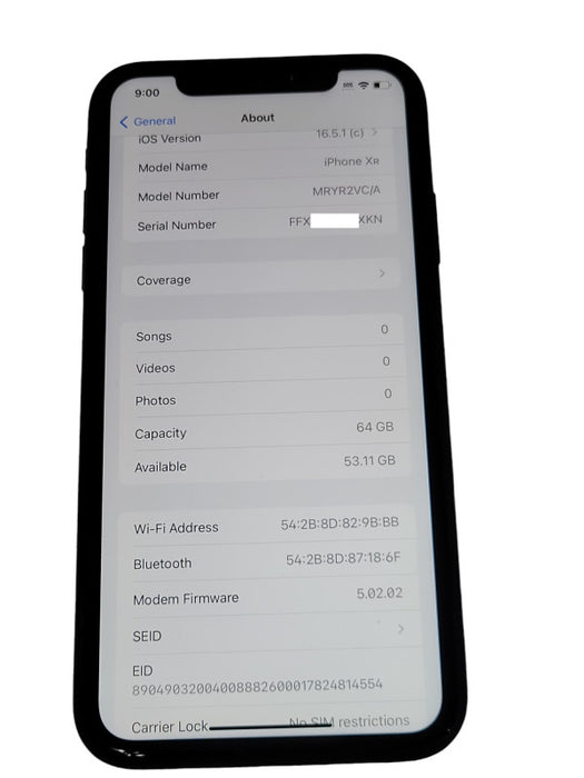 Apple iPhone XR 64GB unlocked phone Q_