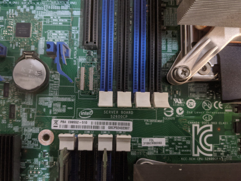 Intel S2600CP Server Board | 1x Xeon E5-2620 0 | 32GB DDR3