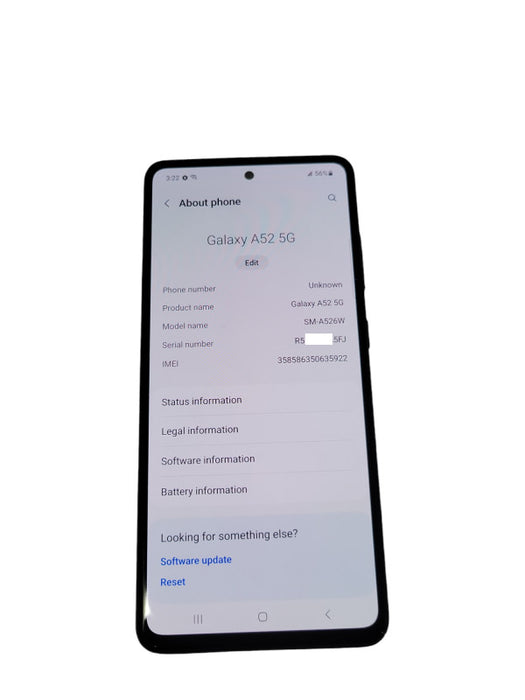 Samsung Galaxy A52 5G 128GB (SM-A526W)  Q_