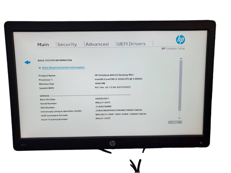 HP EliteDesk 800 G5 USFF Desktop i5-9500 4GB DDR4 NO HDD *READ* @