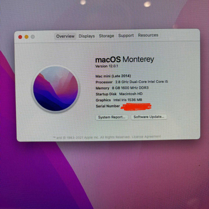 Apple Mac mini Late 2014 i5-4308U 8GB RAM 1.12TB \\"Fusion Drive\\"