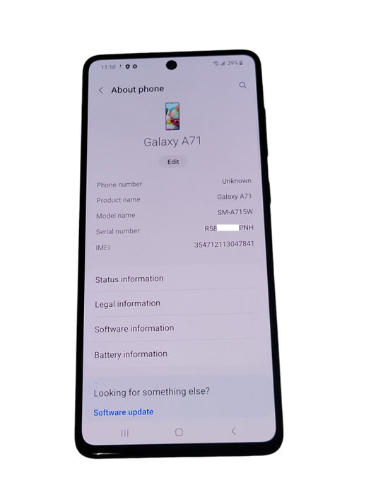 Samsung Galaxy A71 SM-A715W 128GB UNLOCKED Q_