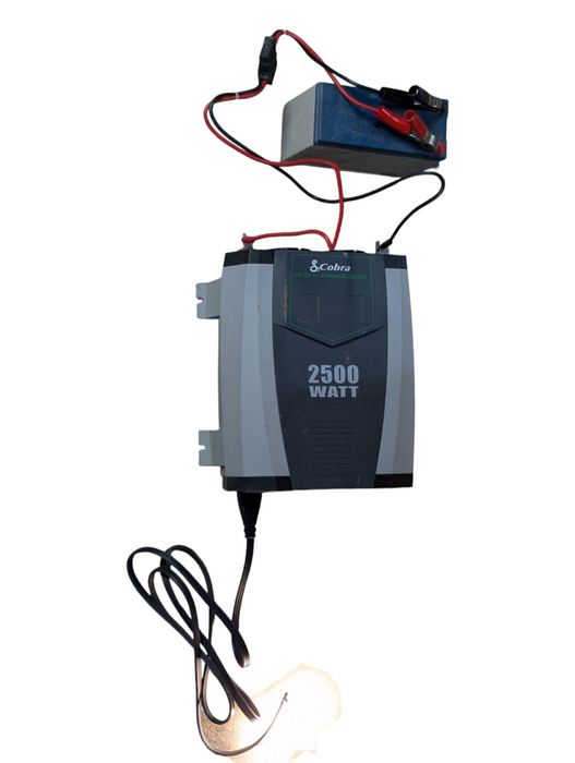 Cobra CPI-2590-CPL 12V DC to AC 115V 60Hz Power Inverter 2500W 5KW Peak -