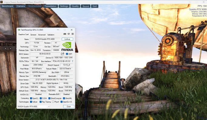 NVIDIA QUADRO RTX 4000 8GB GDDR6 Full Profile, Graphic Card Q