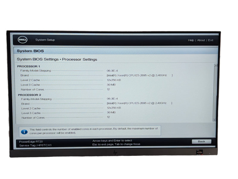 DELL PowerEdge R720 2x Intel Xeon E5-2695 v2 @ 2.40Ghz 128GB RAM , H710 mini -
