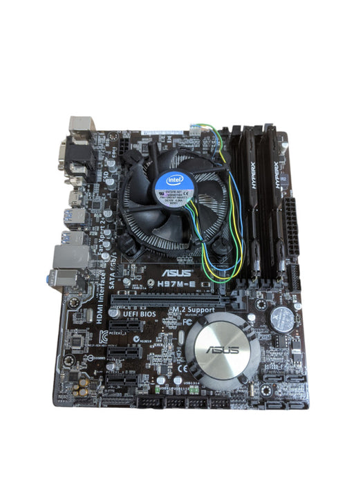 ASUS H97M-E Motherboard | cORE I7-4790 | 8GB DDR3 | I/O Shield