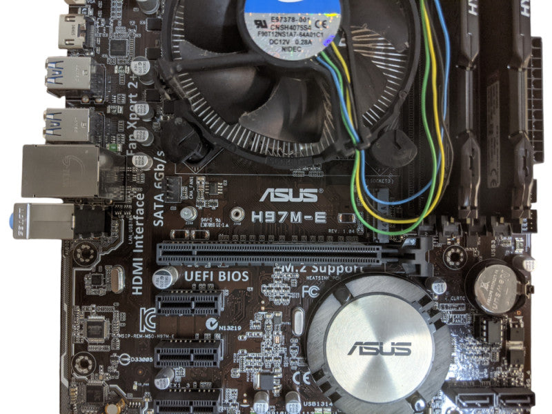 ASUS H97M-E Motherboard | cORE I7-4790 | 8GB DDR3 | I/O Shield