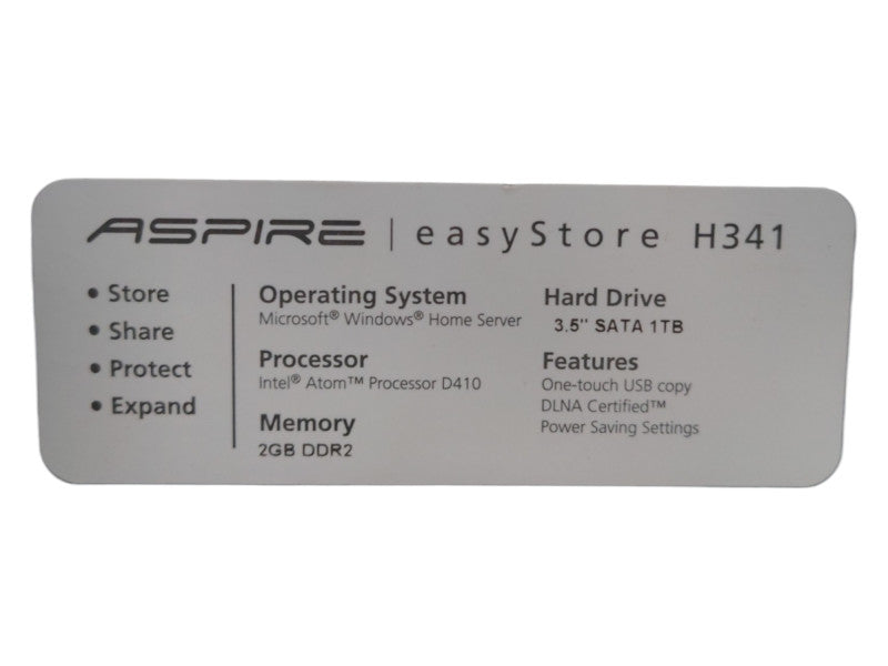 Acer Aspire EasyStore H341, 4x 1TB HDDs, READ